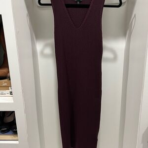 Express Deep Purple Midi Dress
